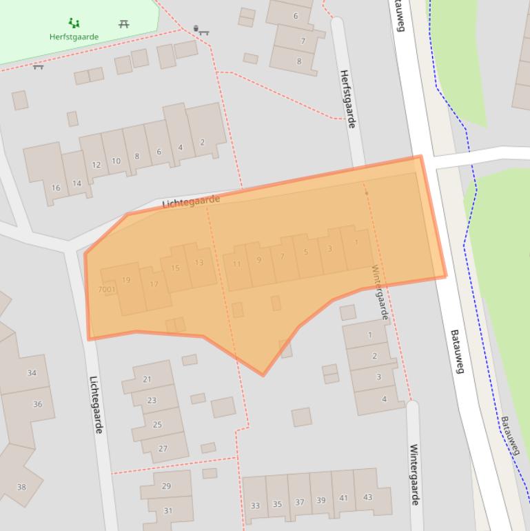 Kaart van postcodegebied 3436ZR.