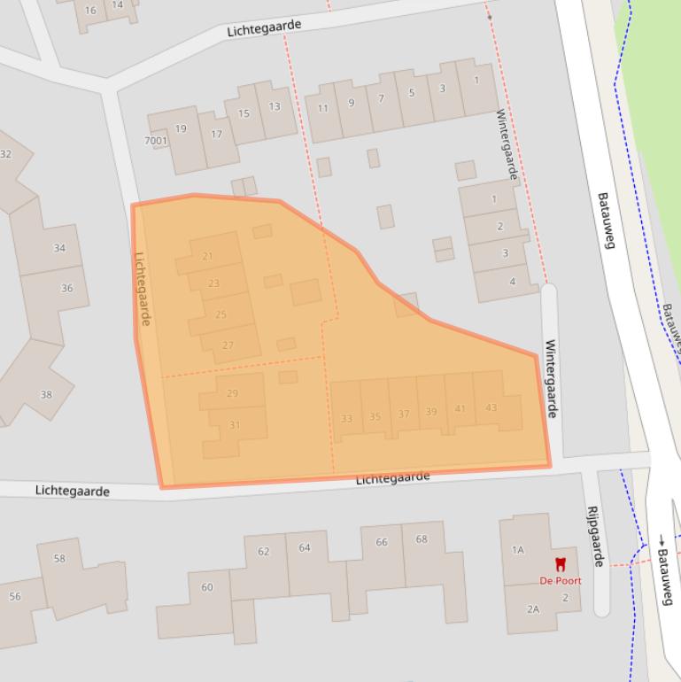 Kaart van postcodegebied 3436ZS.