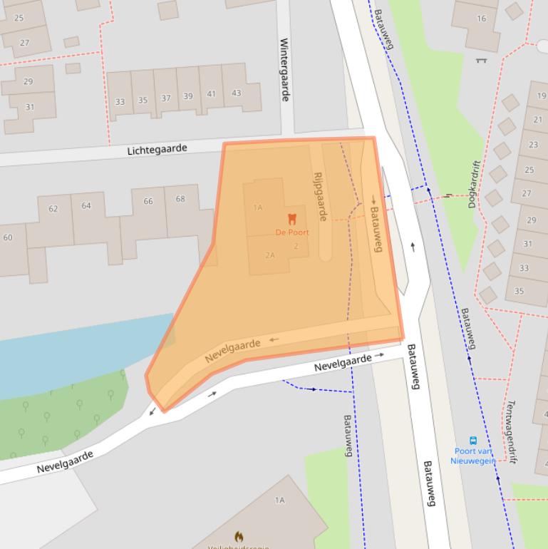 Kaart van postcodegebied 3436ZX.