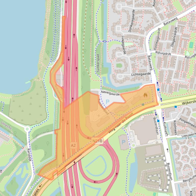 Kaart van postcodegebied 3436ZZ.