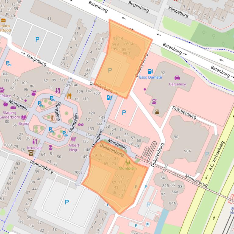 Kaart van postcodegebied 3437AB.