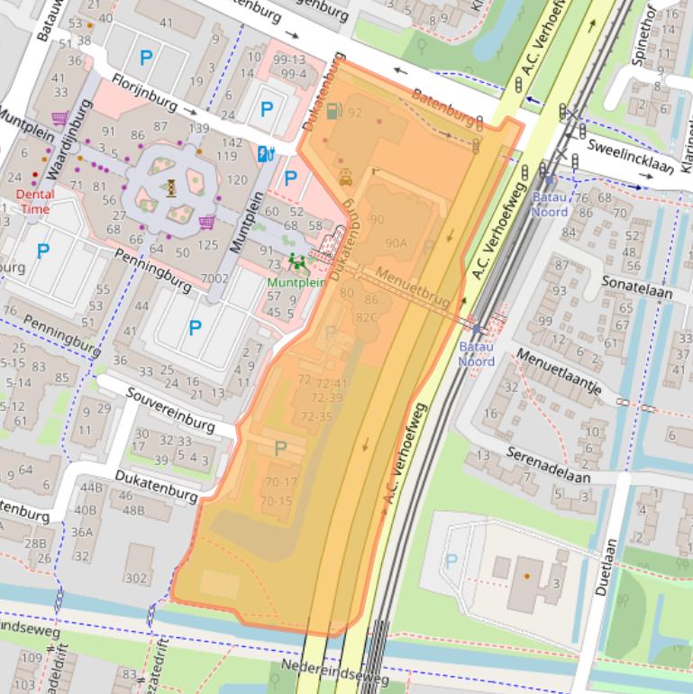 Kaart van postcodegebied 3437AE.