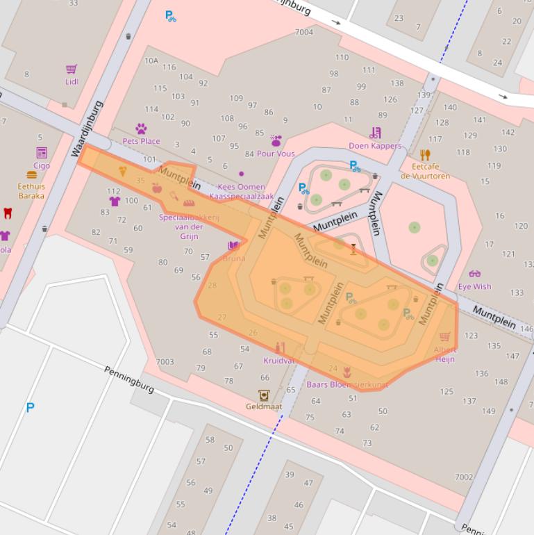 Kaart van postcodegebied 3437AP.