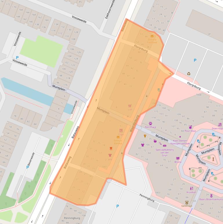 Kaart van postcodegebied 3437AR.