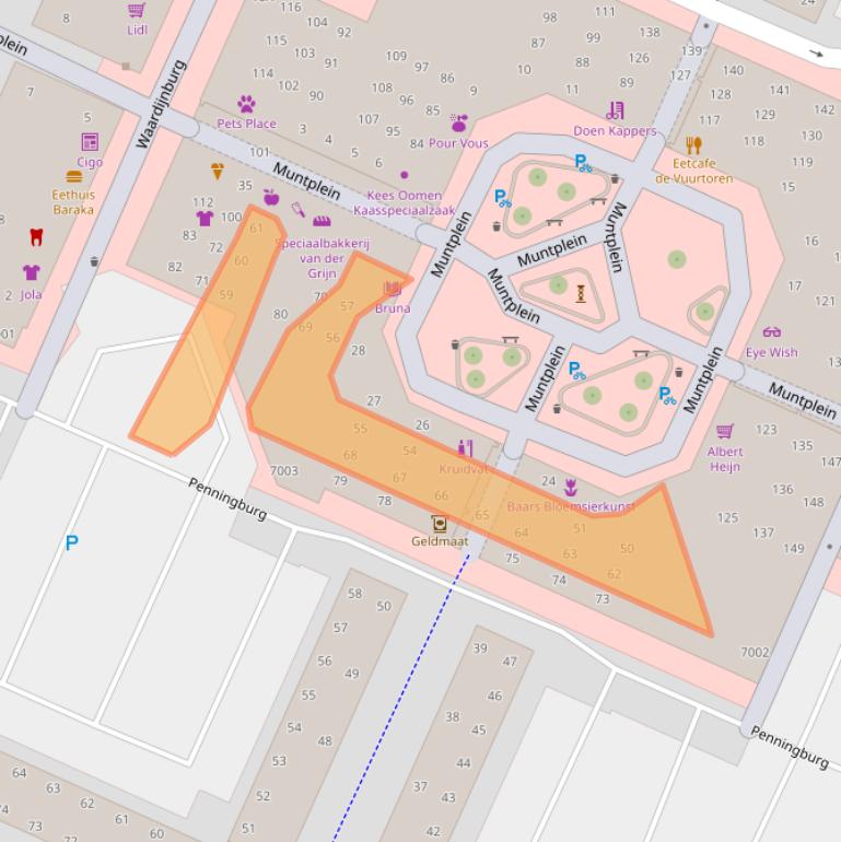 Kaart van postcodegebied 3437AS.