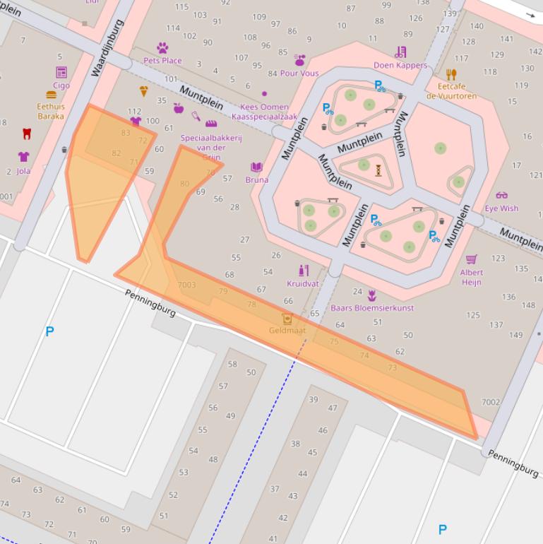 Kaart van postcodegebied 3437AT.