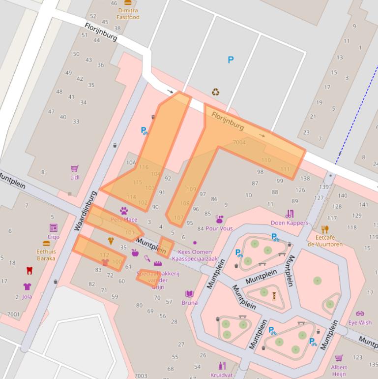 Kaart van postcodegebied 3437AW.