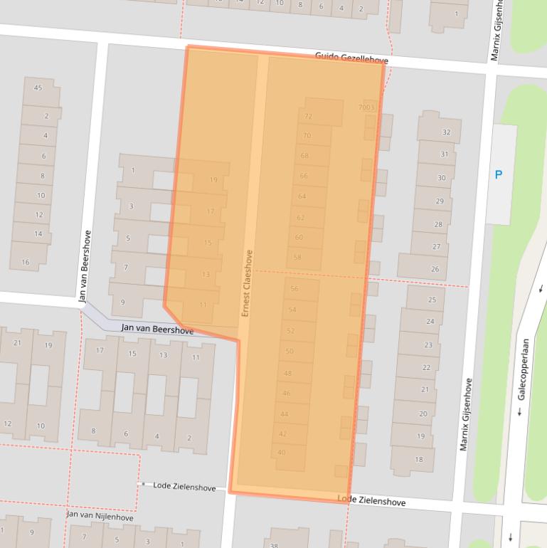 Kaart van postcodegebied 3437BX.