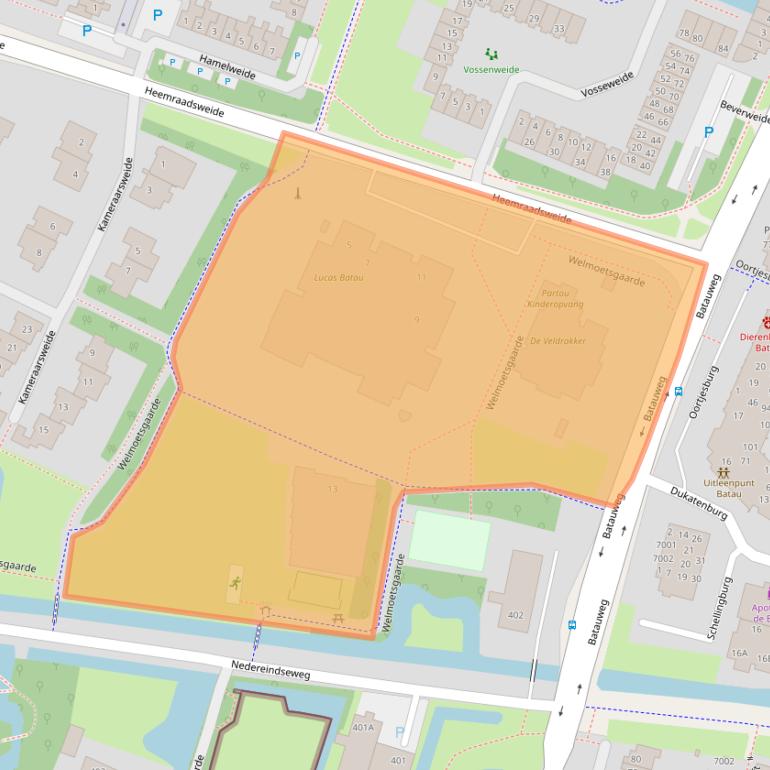 Kaart van postcodegebied 3437CA.