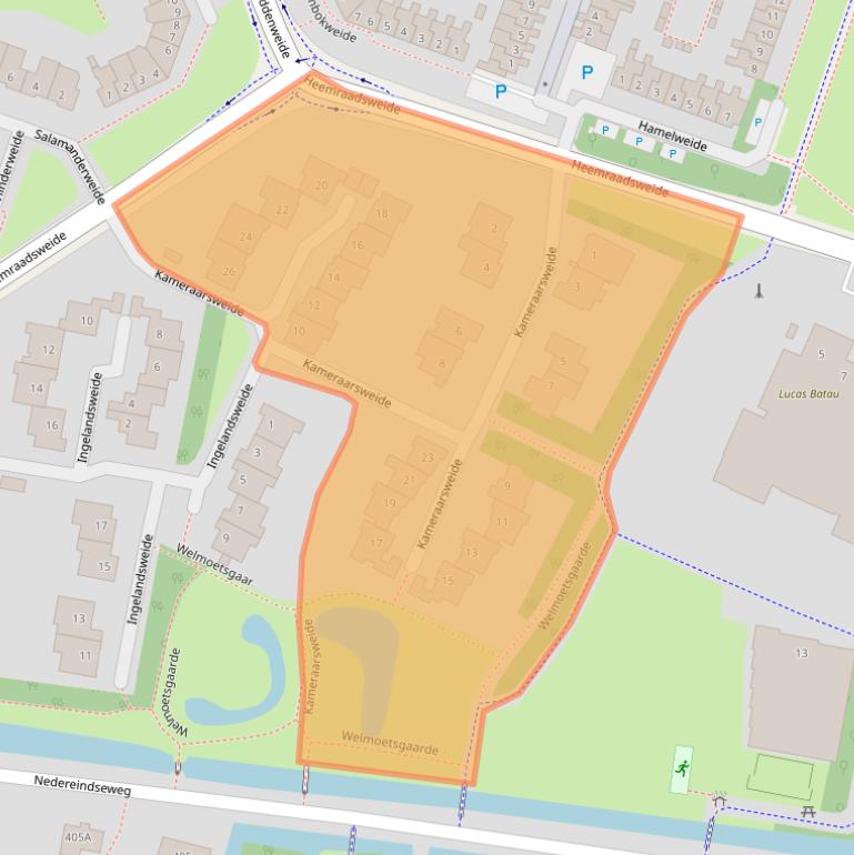 Kaart van postcodegebied 3437CB.