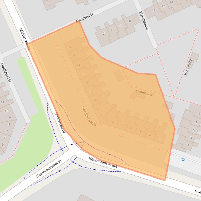 Kaart van postcodegebied 3437CG.