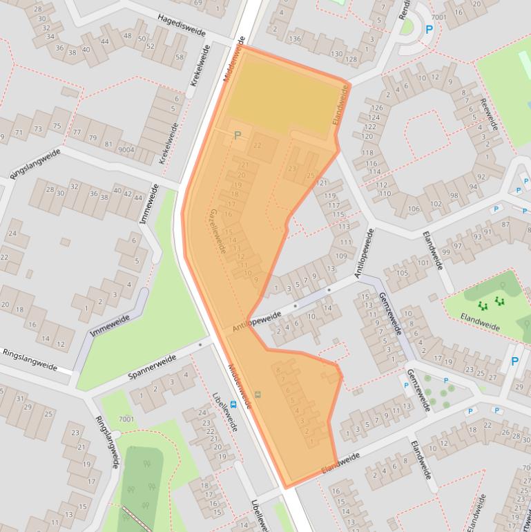 Kaart van postcodegebied 3437CH.