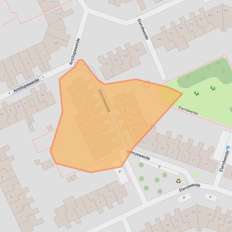 Kaart van postcodegebied 3437CK.