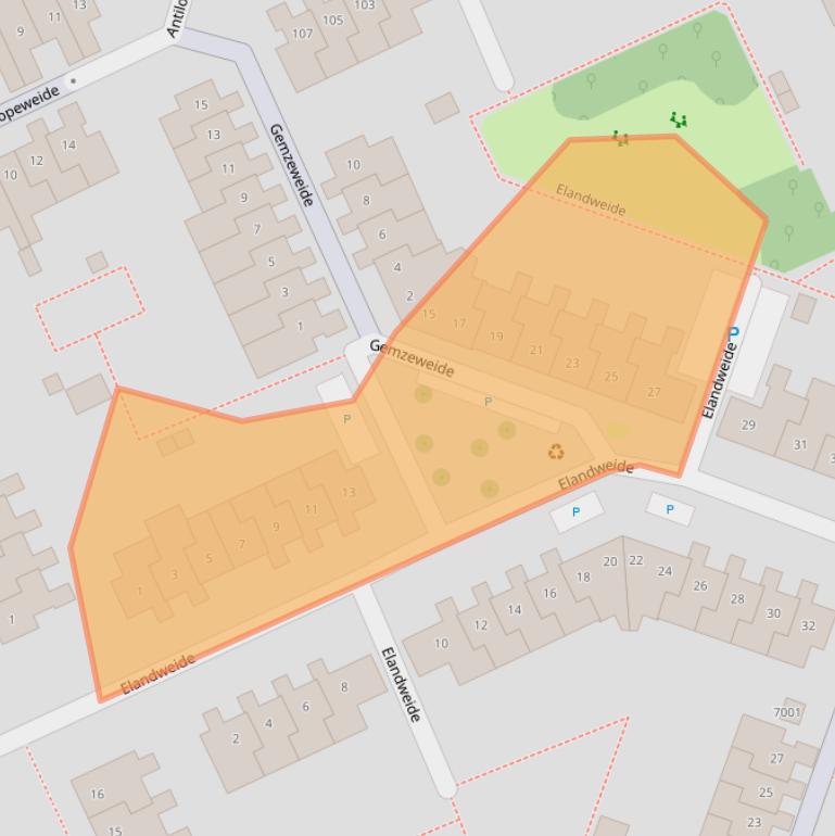Kaart van postcodegebied 3437CL.