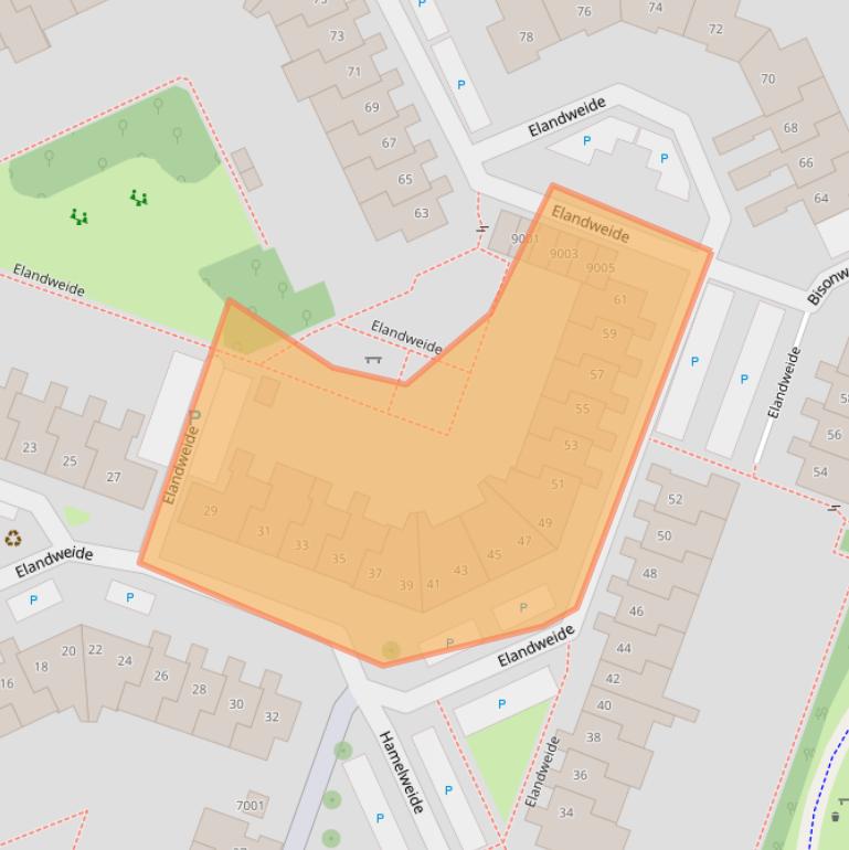 Kaart van postcodegebied 3437CM.