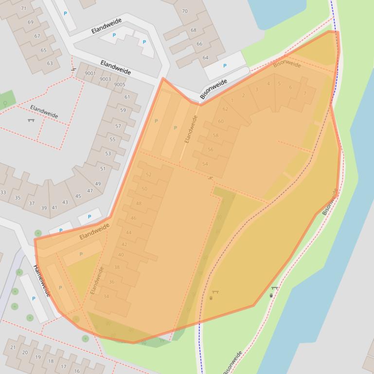 Kaart van postcodegebied 3437CS.