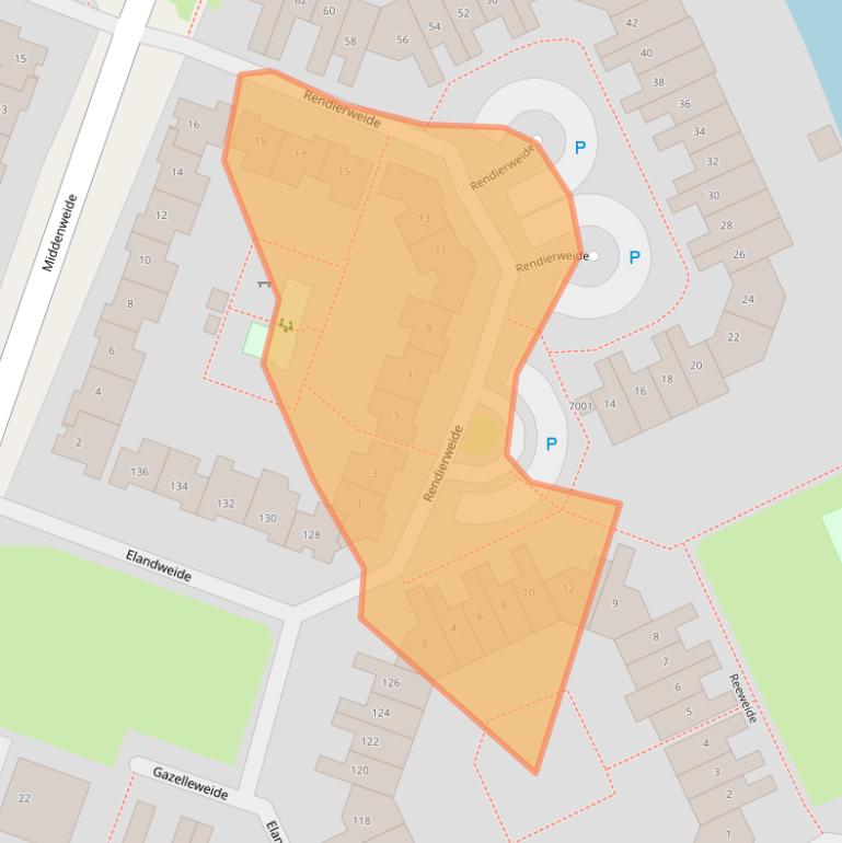 Kaart van postcodegebied 3437CX.