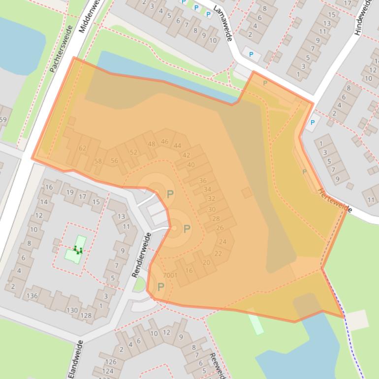 Kaart van postcodegebied 3437CZ.
