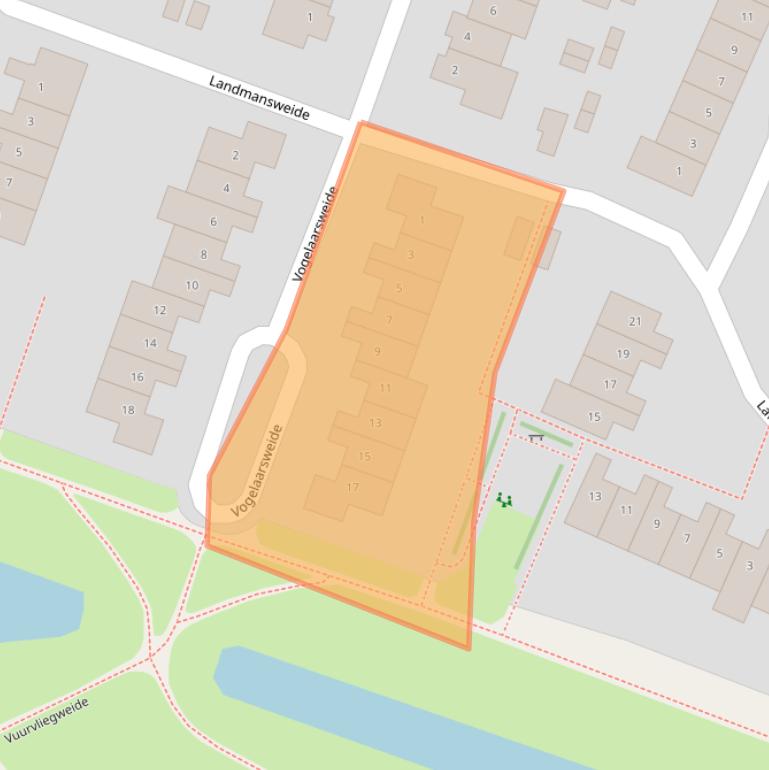 Kaart van postcodegebied 3437DD.