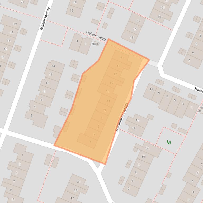 Kaart van postcodegebied 3437DM.