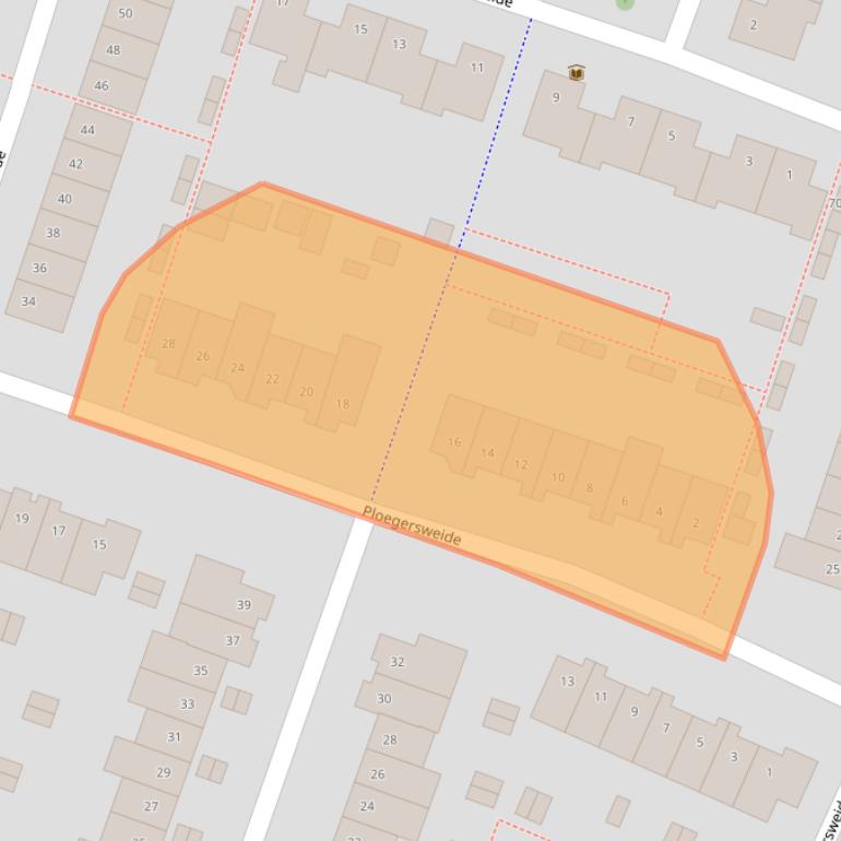 Kaart van postcodegebied 3437DW.