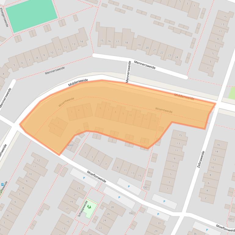 Kaart van postcodegebied 3437EB.