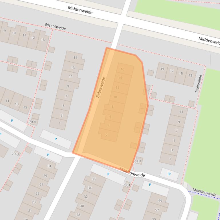 Kaart van postcodegebied 3437ED.