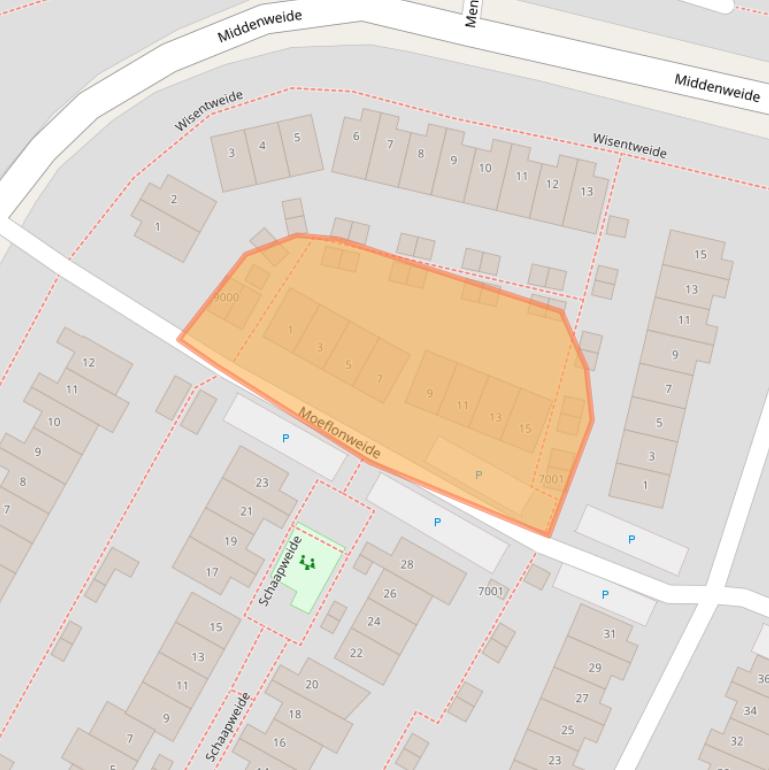 Kaart van postcodegebied 3437EE.