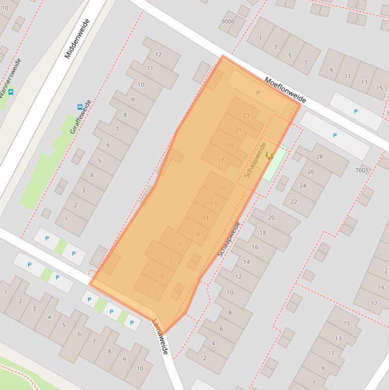 Kaart van postcodegebied 3437EG.