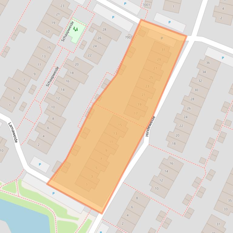 Kaart van postcodegebied 3437EJ.