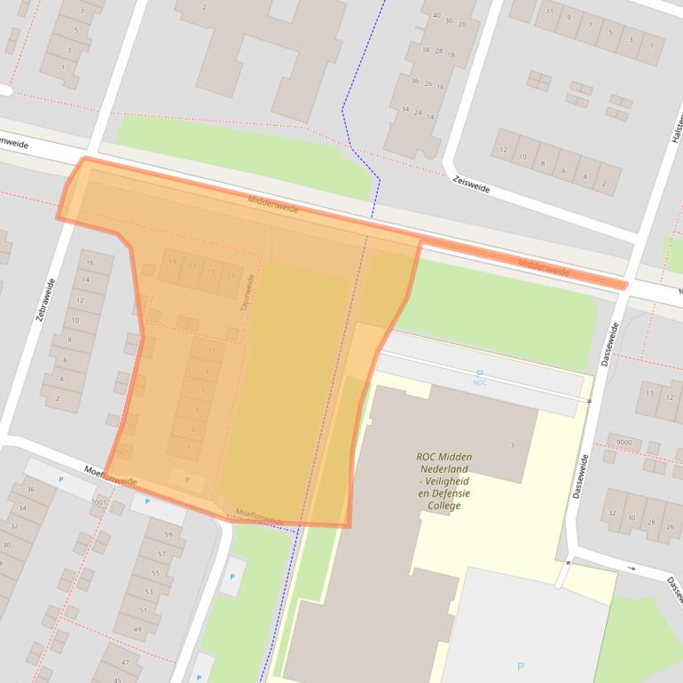 Kaart van postcodegebied 3437EL.