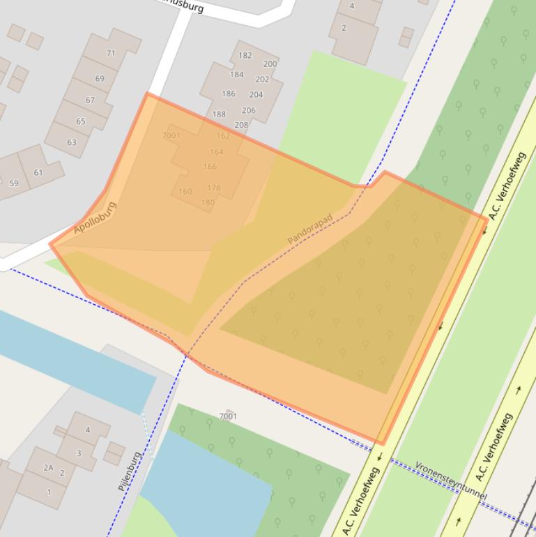 Kaart van postcodegebied 3437GL.