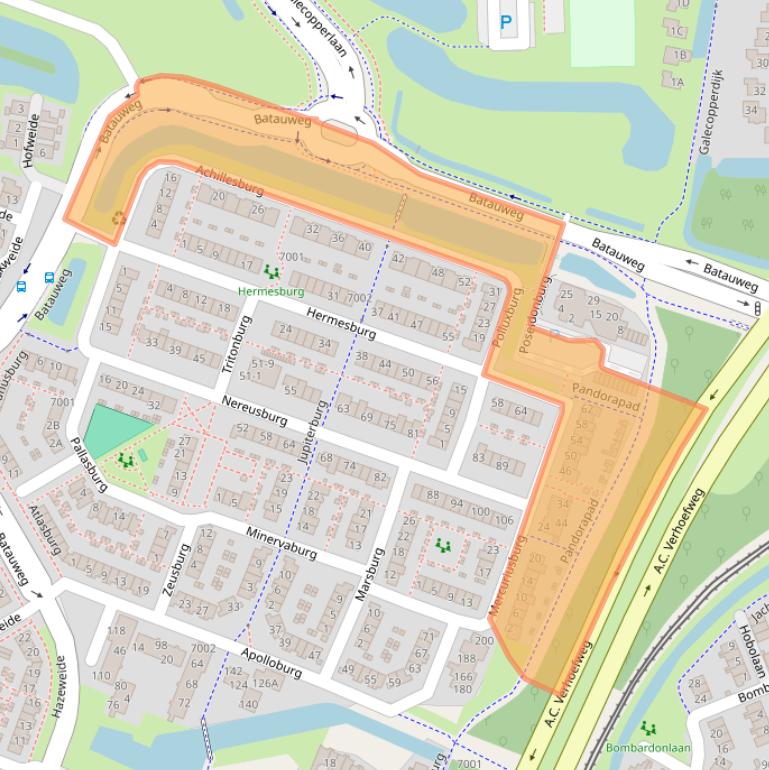 Kaart van postcodegebied 3437GZ.