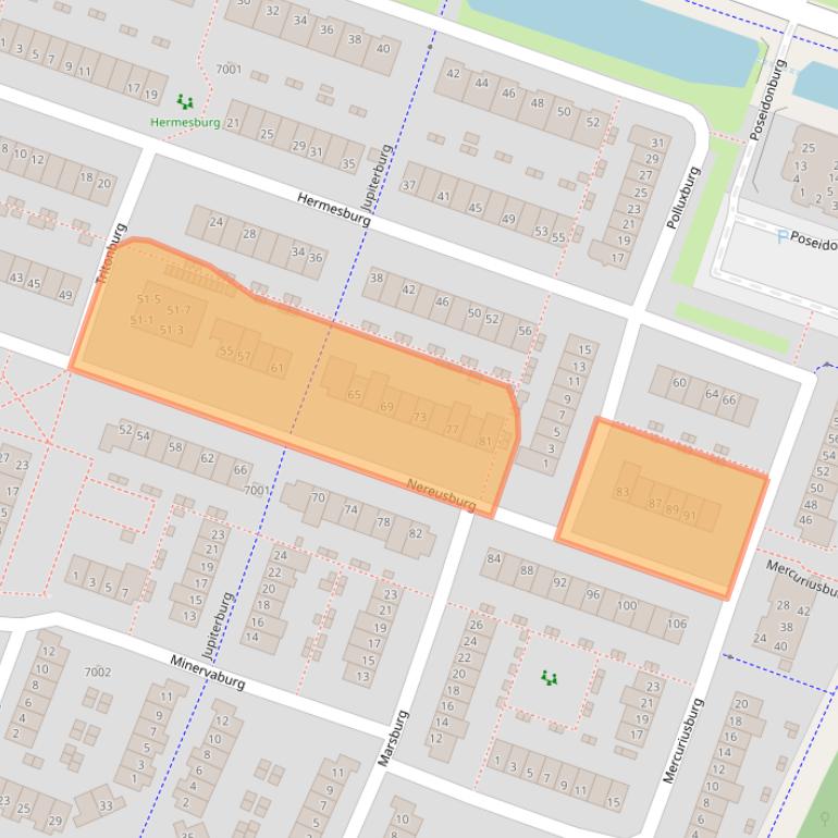 Kaart van postcodegebied 3437HB.