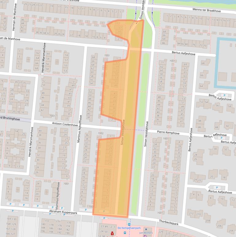 Kaart van postcodegebied 3437JR.
