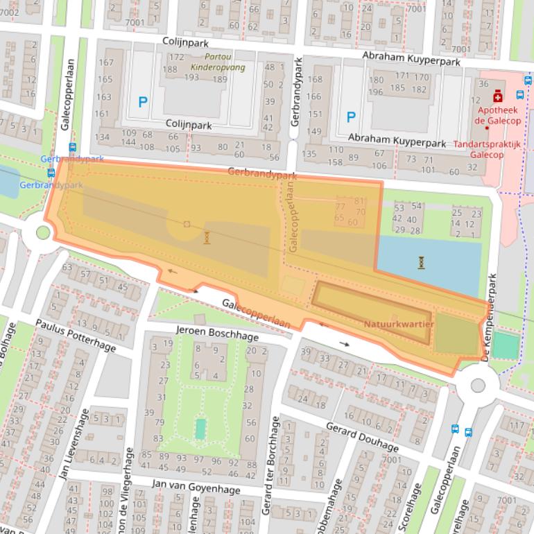 Kaart van postcodegebied 3437JZ.