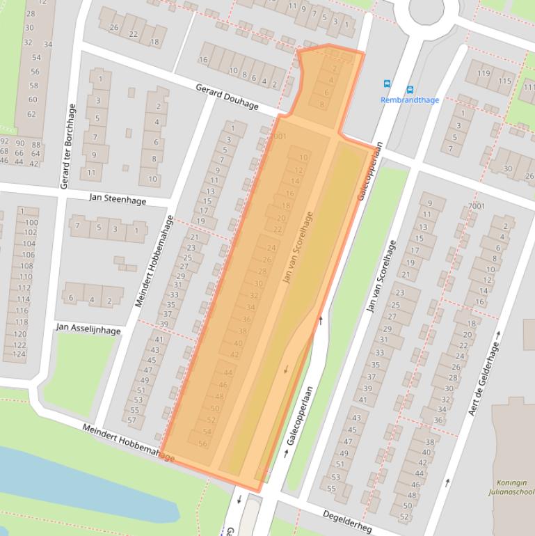 Kaart van postcodegebied 3437KD.