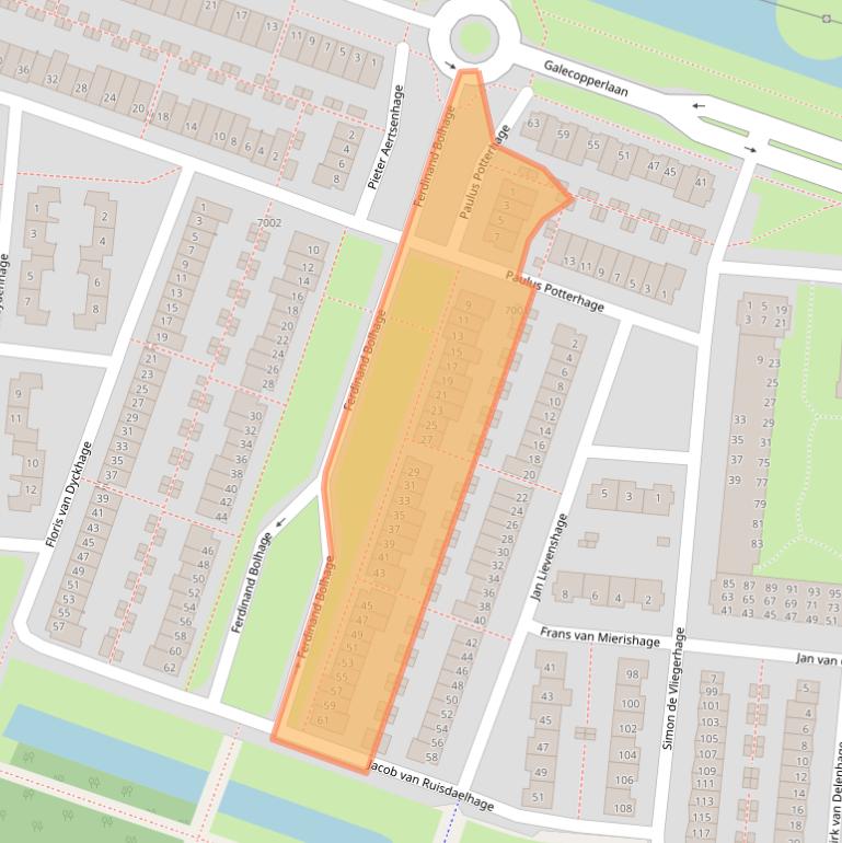 Kaart van postcodegebied 3437NG.