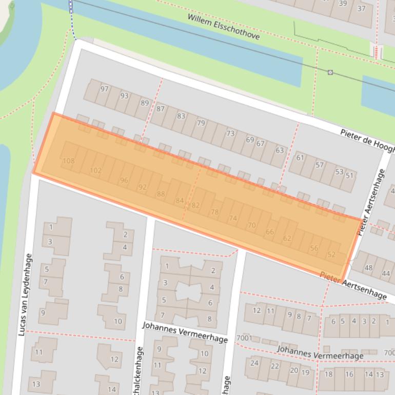 Kaart van postcodegebied 3437NW.