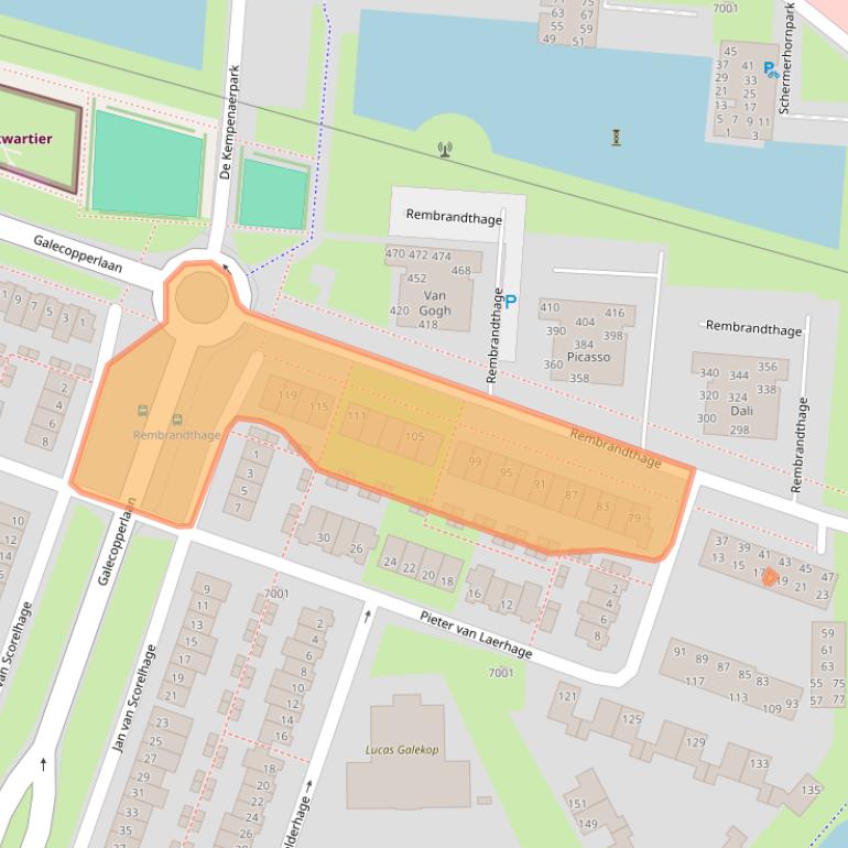 Kaart van postcodegebied 3437PD.