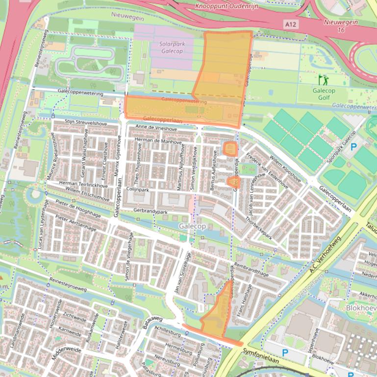 Kaart van postcodegebied 3437PH.