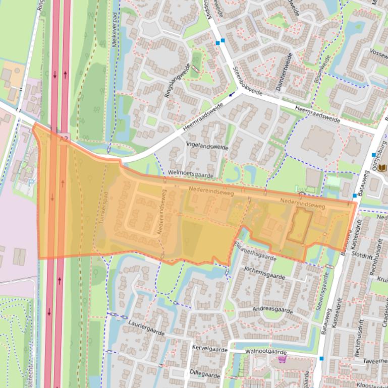 Kaart van postcodegebied 3437PL.