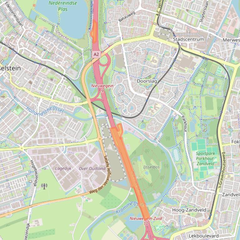 Kaart van postcodegebied 3437PV.