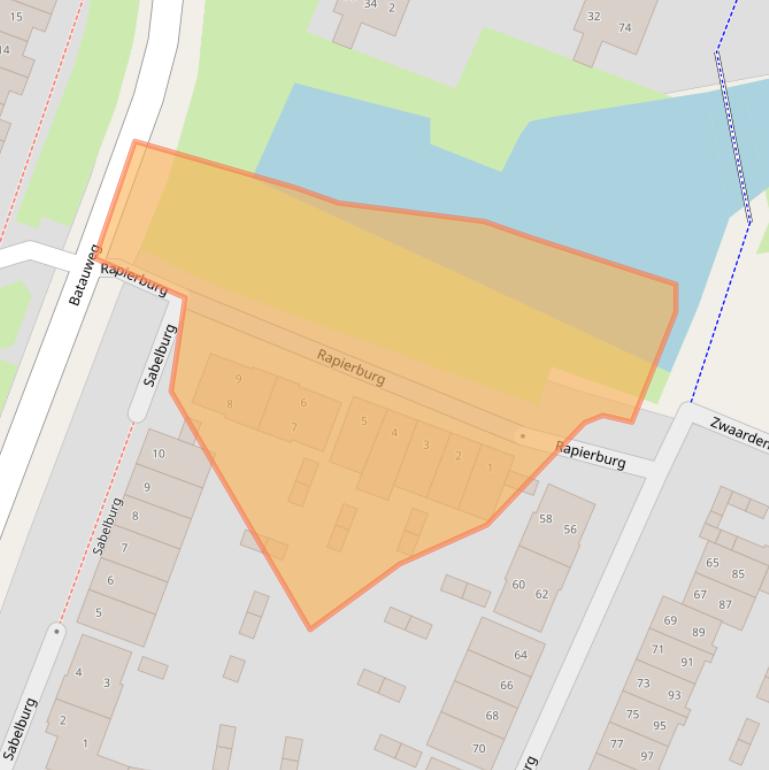 Kaart van postcodegebied 3437RC.