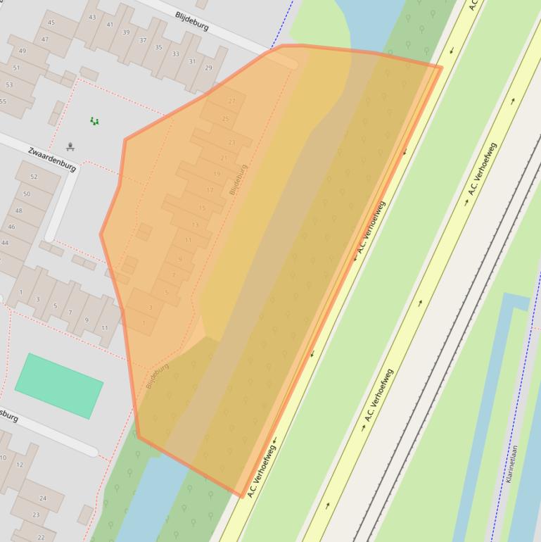 Kaart van postcodegebied 3437RS.