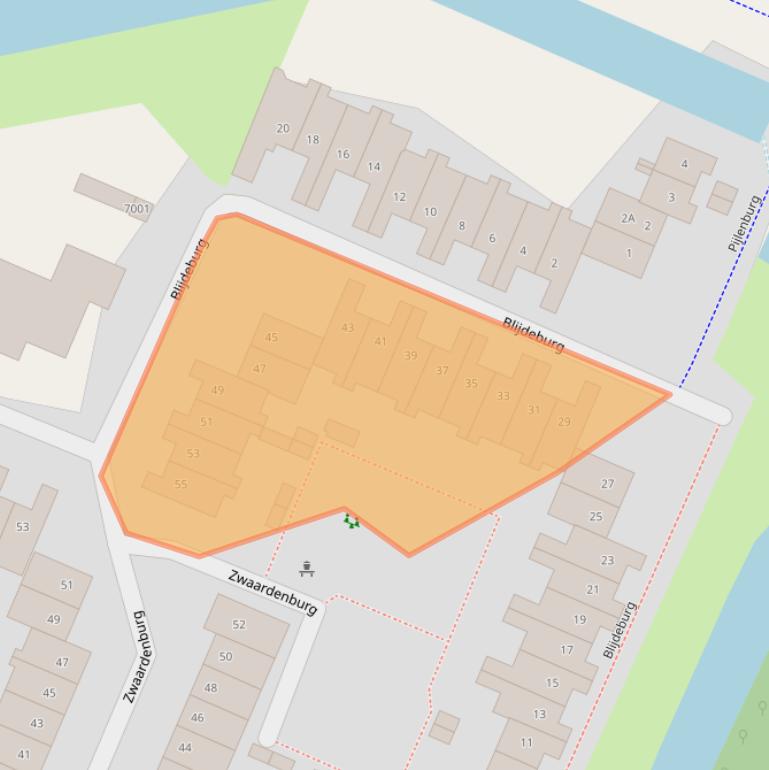 Kaart van postcodegebied 3437RT.