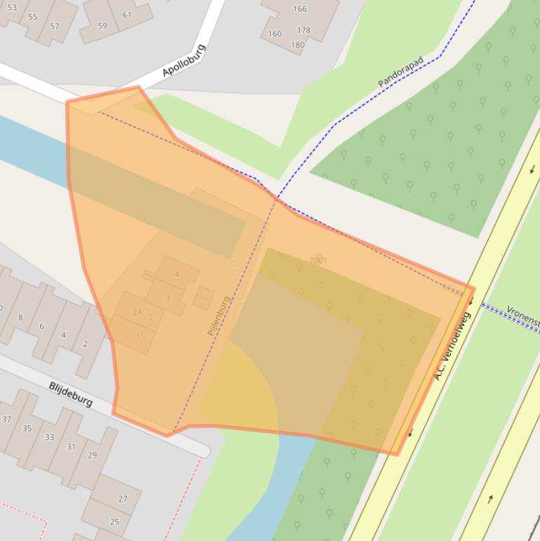 Kaart van postcodegebied 3437RW.