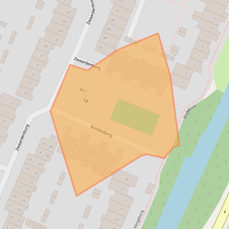 Kaart van postcodegebied 3437RX.