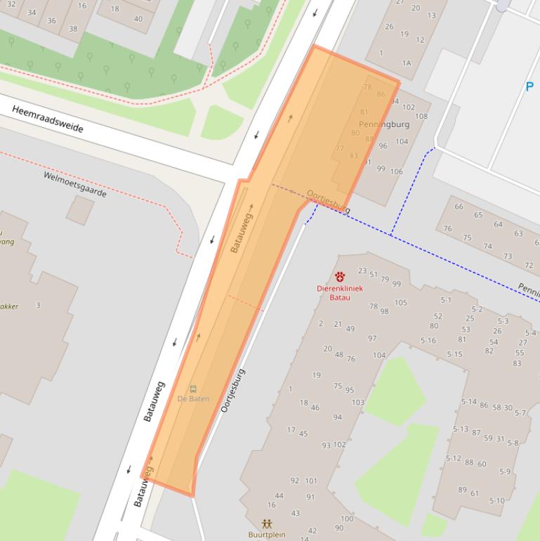 Kaart van postcodegebied 3437SK.