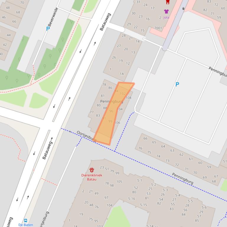 Kaart van postcodegebied 3437SL.